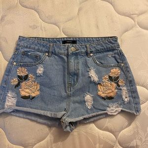 Denim shorts